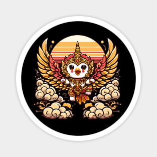 Thai Garuda Cute Kawaii Funny Thailand Myths Bird Man God Magnet